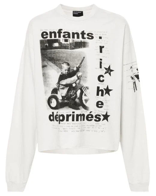 Enfants Riches Déprimés Gray 'My Underground/Tricycle' Long Sleeve T-Shirt