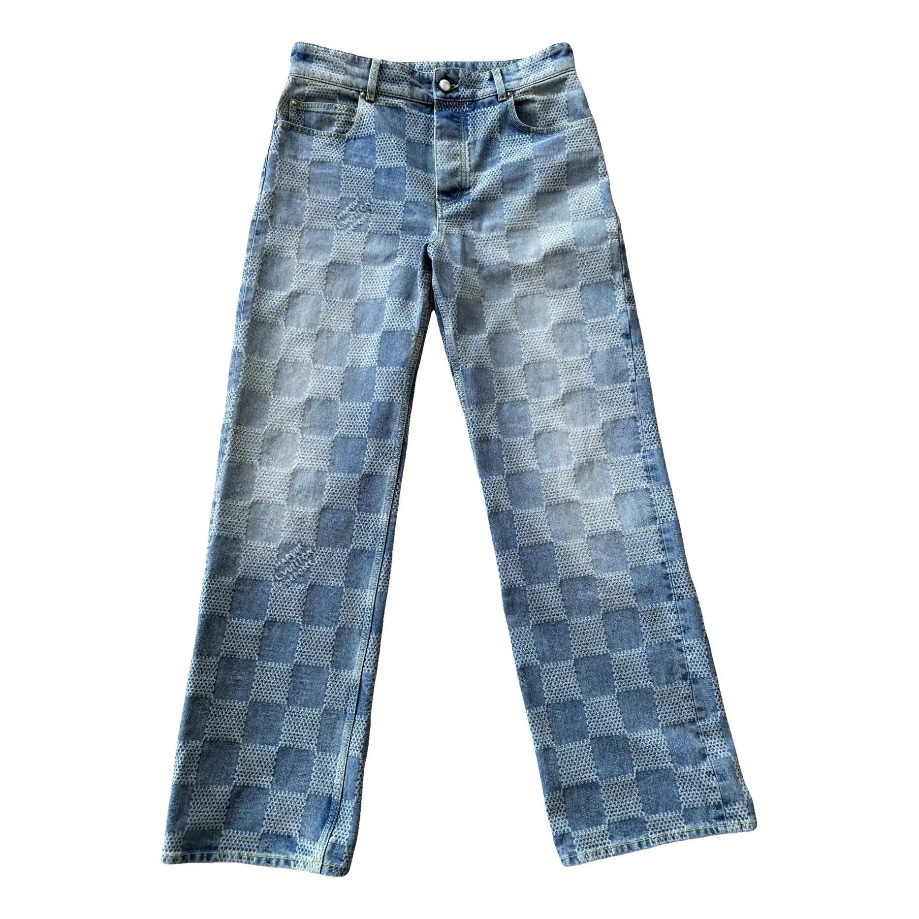 Louis Vuitton denim jeans with monogram