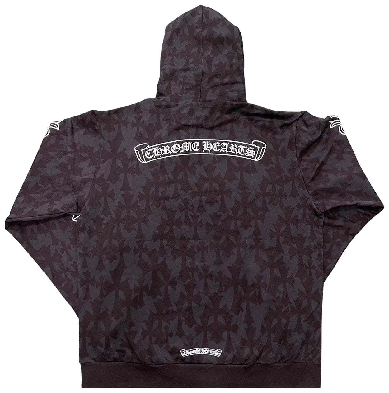 Chrome Hearts Plus Cross All Over Print Hoodie 'Black'