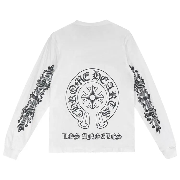 Chrome Hearts Los Angeles Exclusive Long Sleeve T-shirt 'White'