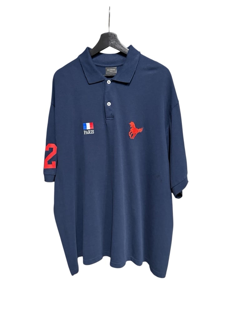 Balenciaga embroidered short sleeve Polo
