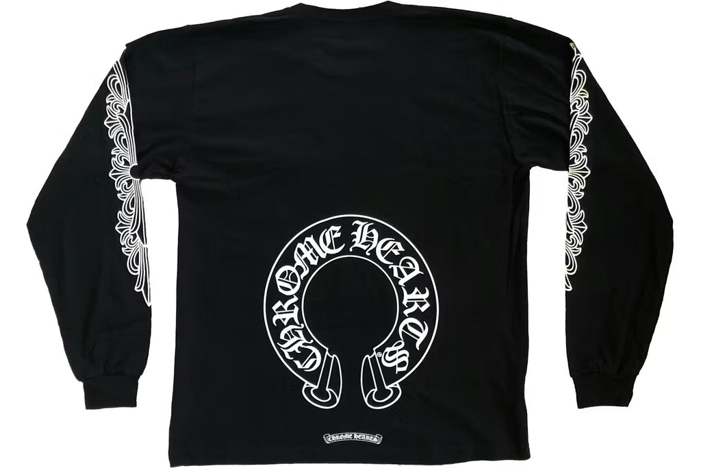 Chrome hearts horseshoe floral thermal T-shirt